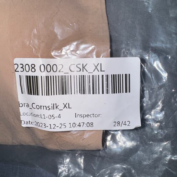 ChiCup Comfort Adj Straps Deep V Front Close Linen (tan) Wireless Bra NWT!!! - Picture 6 of 7